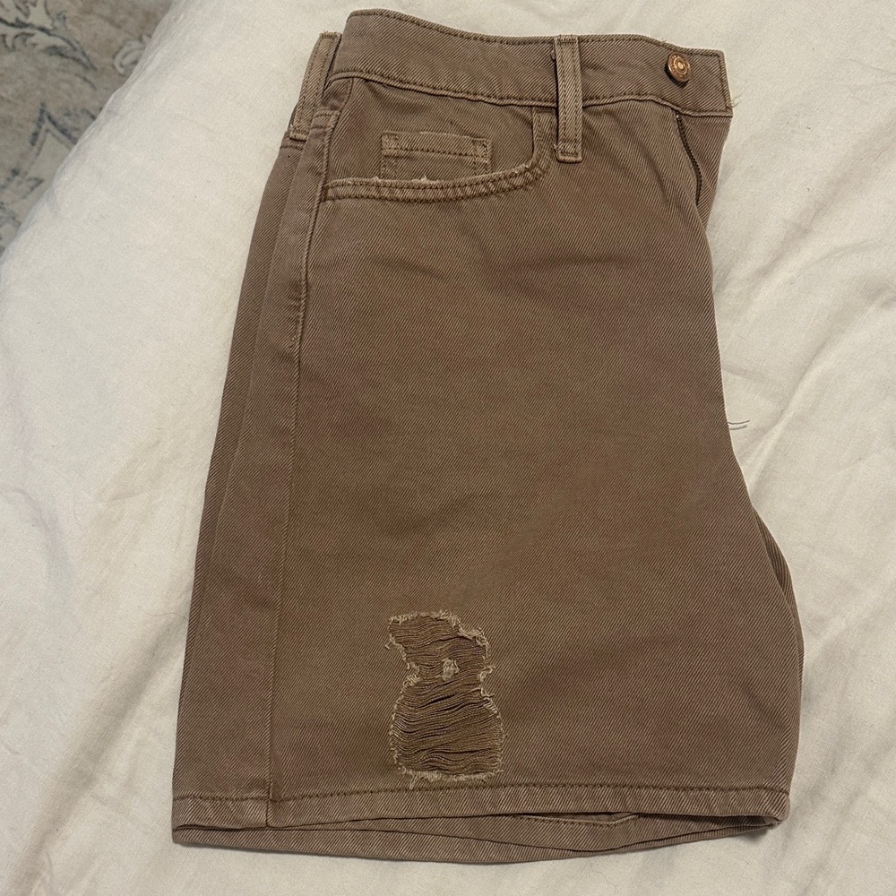 Wild Fable Tan Distressed Shorts